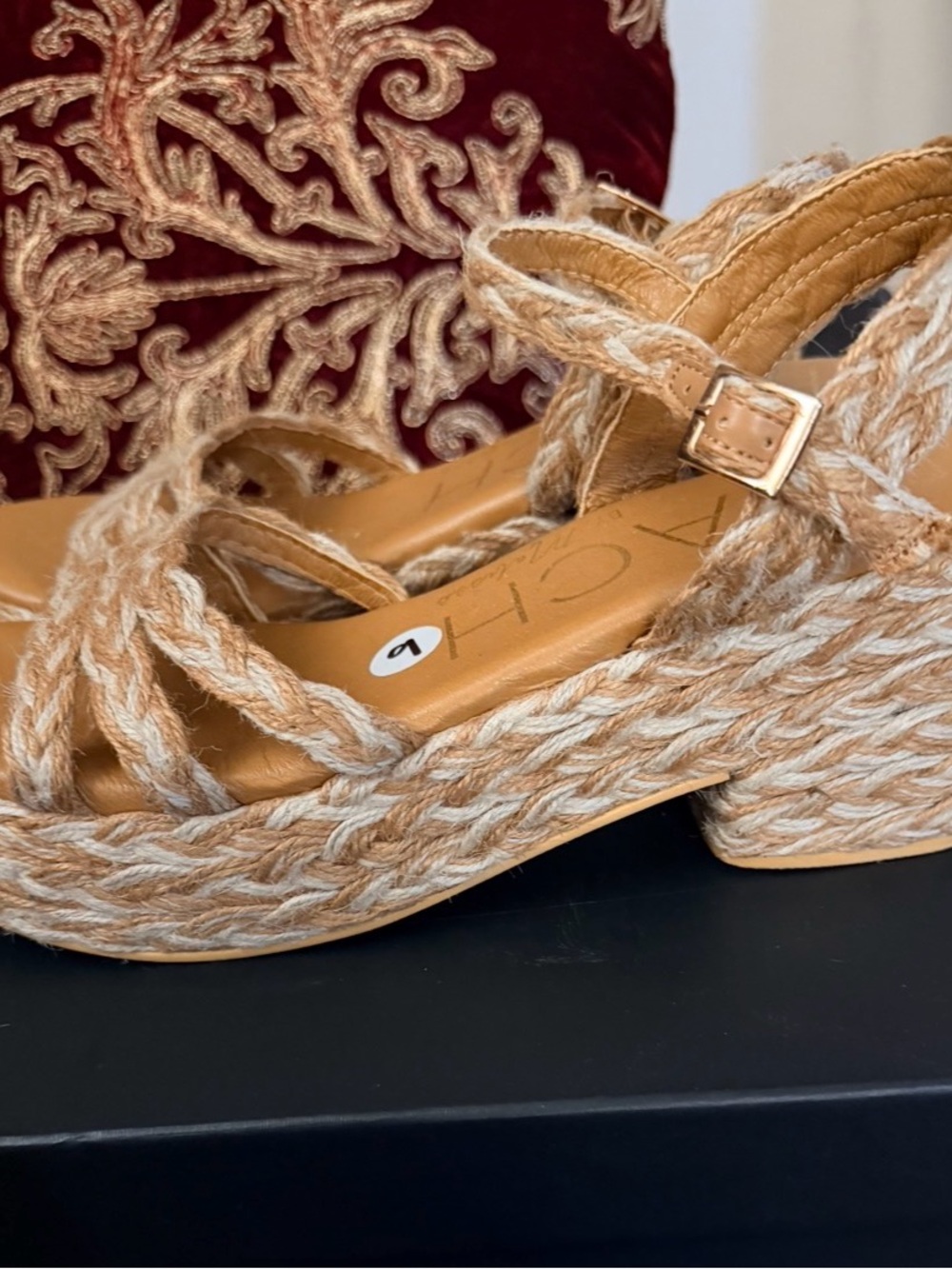 Matisse Beach Women's Braided Espadrille Platform Sandals - Tan - Picture 3 of 4